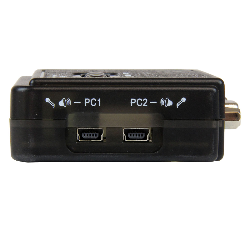 StarTech SV211KUSB 2 Port Black USB KVM Switch Kit with Audio & Cables